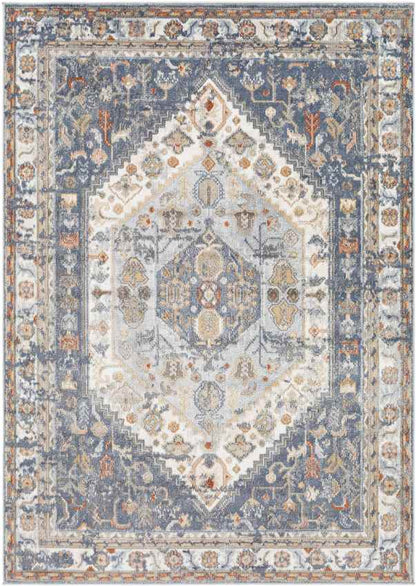 Elisa Traditional Denim Area Rug
