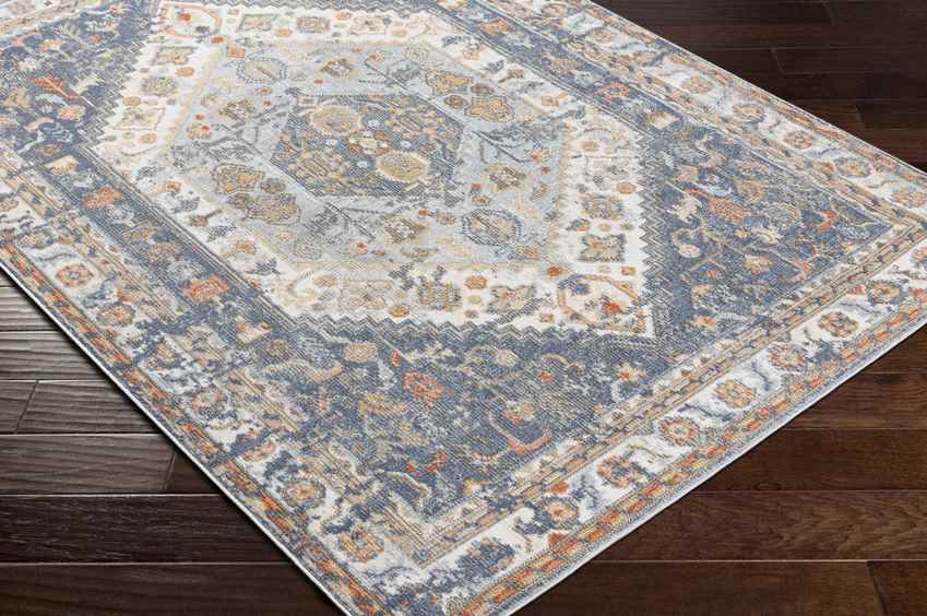 Elisa Traditional Denim Area Rug