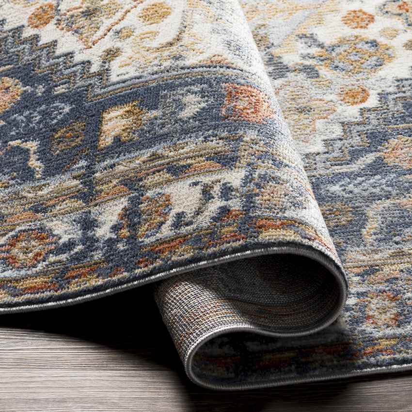 Elisa Traditional Denim Area Rug