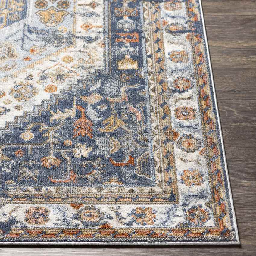 Elisa Traditional Denim Area Rug