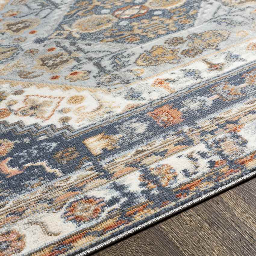 Elisa Traditional Denim Area Rug