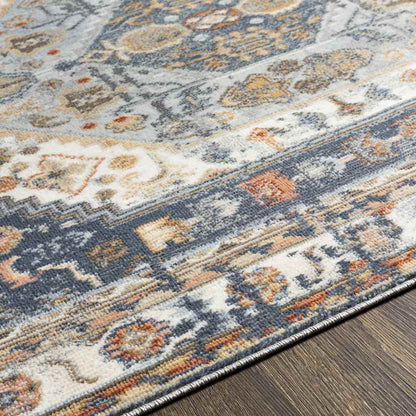 Elisa Traditional Denim Area Rug
