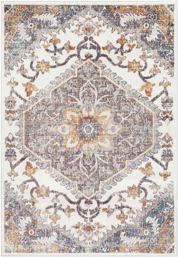 Rock Island Traditional Burnt Orange Area Rug
