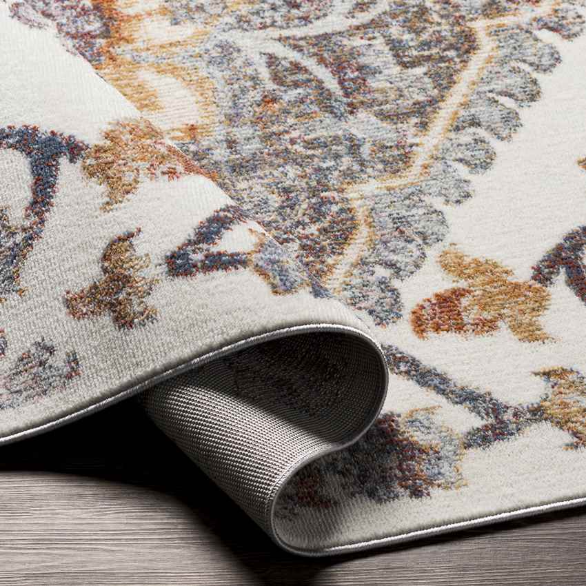 Rock Island Traditional Burnt Orange Area Rug