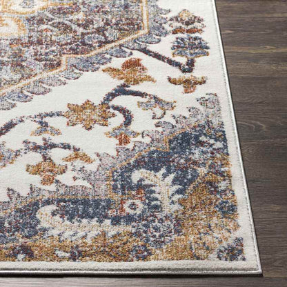 Rock Island Traditional Burnt Orange Area Rug