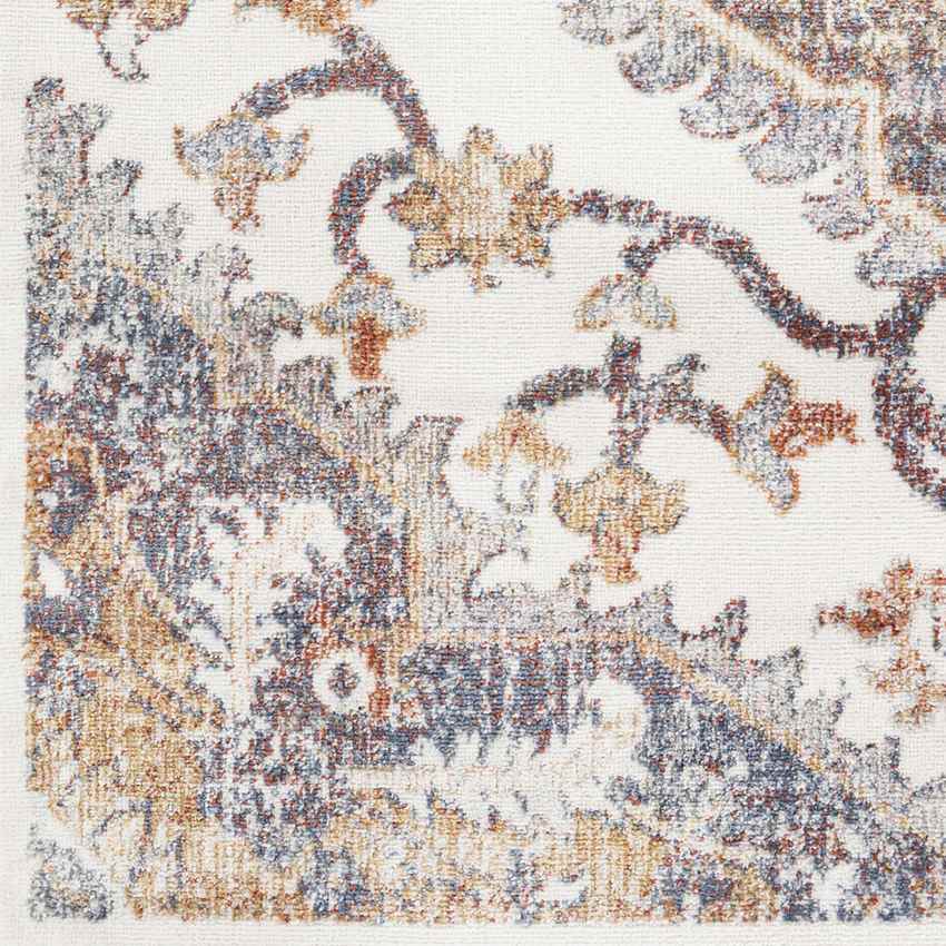 Rock Island Traditional Burnt Orange Area Rug