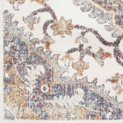 Rock Island Traditional Burnt Orange Area Rug