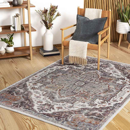Rolling Meadows Traditional Light Gray Area Rug