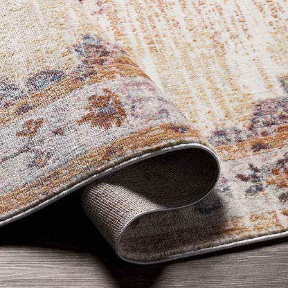 Round Lake Traditional Cider Area Rug