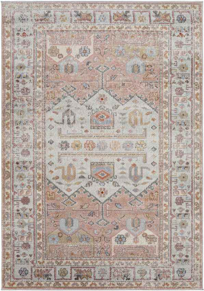 Round Lake Park Traditional Light Brown Area Rug