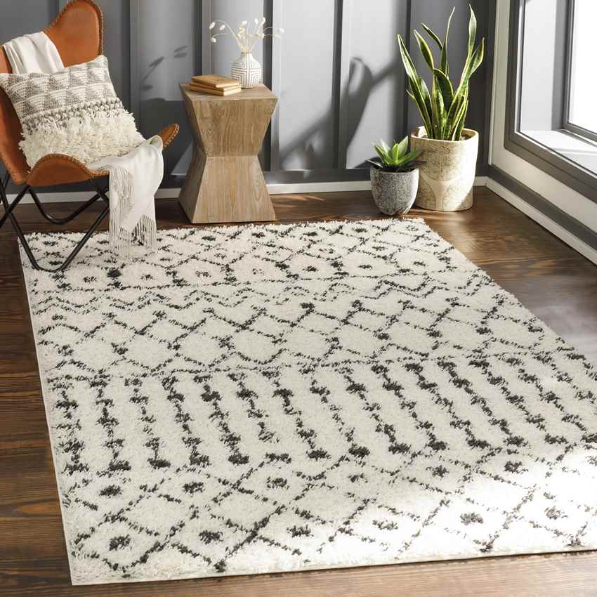 East Dubuque Global Cream Area Rug