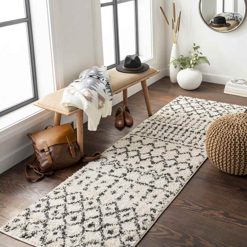 East Dubuque Global Cream Area Rug