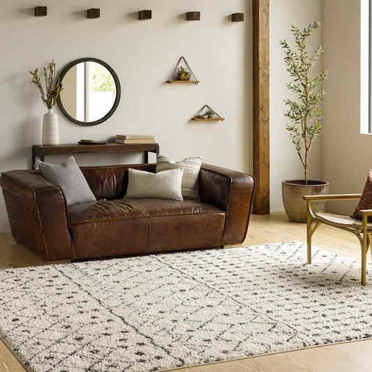 East Dubuque Global Cream Area Rug