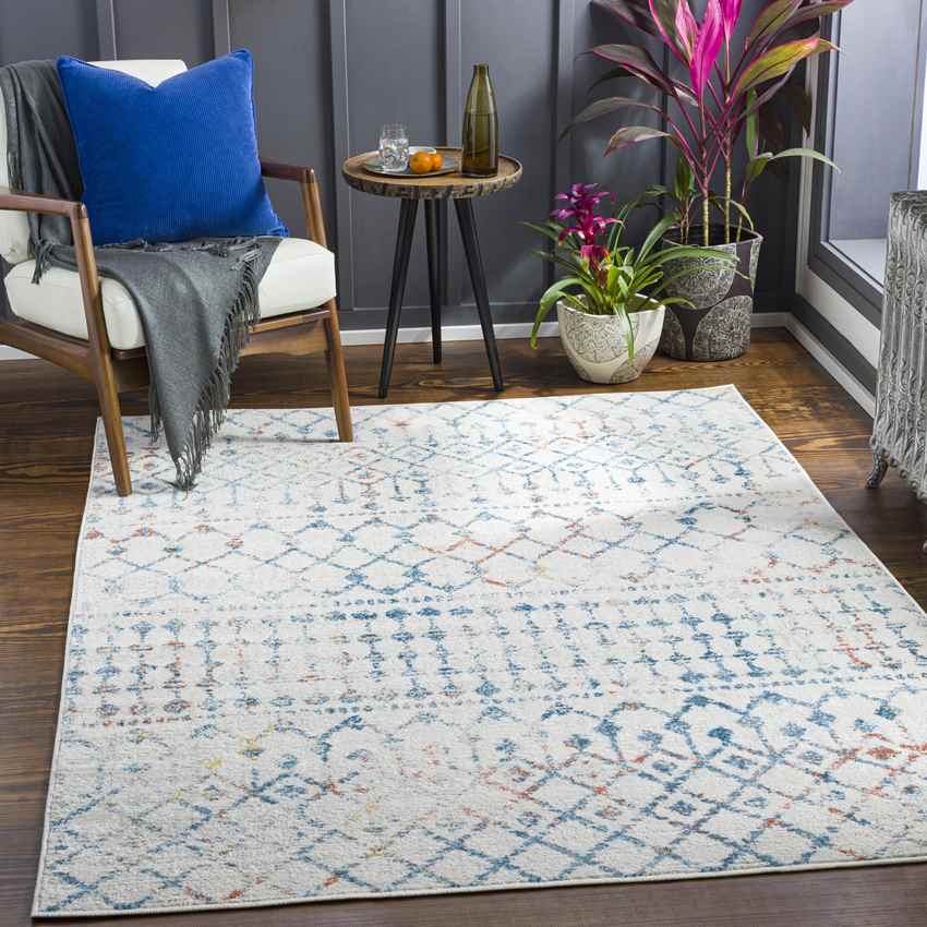 Gabriel Global Dark Blue Area Rug