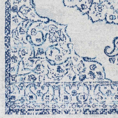 Donna Traditional Dark Blue Area Rug