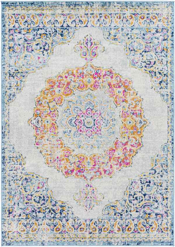 Donna Traditional Light Blue Area Rug