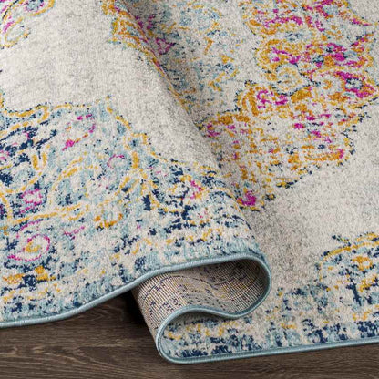 Donna Traditional Light Blue Area Rug