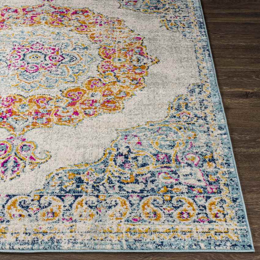 Donna Traditional Light Blue Area Rug