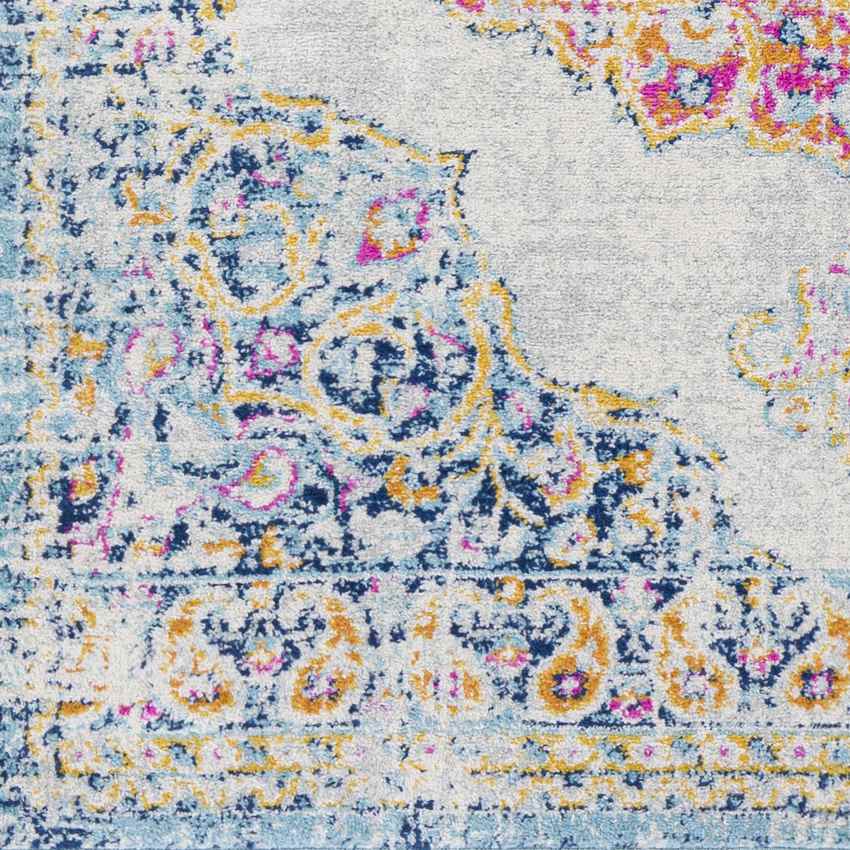 Donna Traditional Light Blue Area Rug