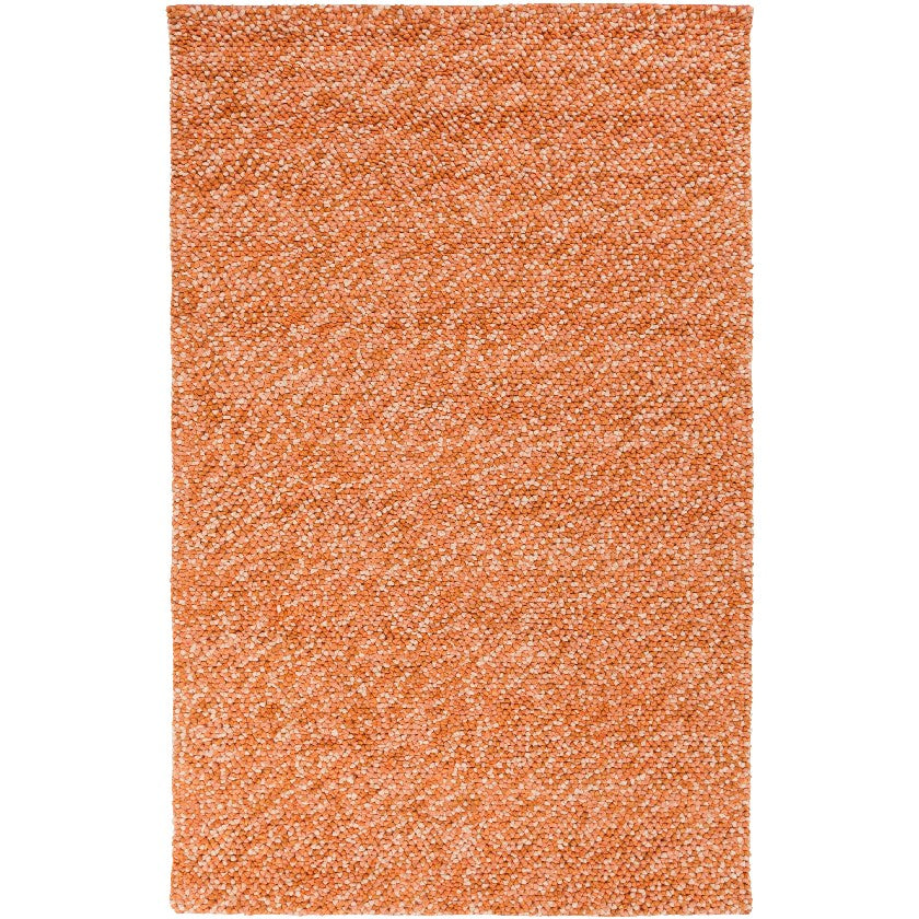 Busra Modern Orange/Beige Area Rug