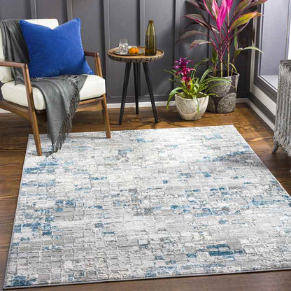 Ozgur Modern Teal Area Rug