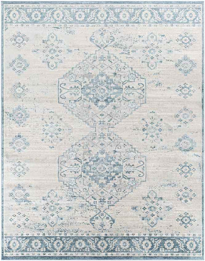New Salem Traditional Dark Blue Area Rug
