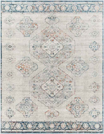 New Salem Traditional Aqua Area Rug