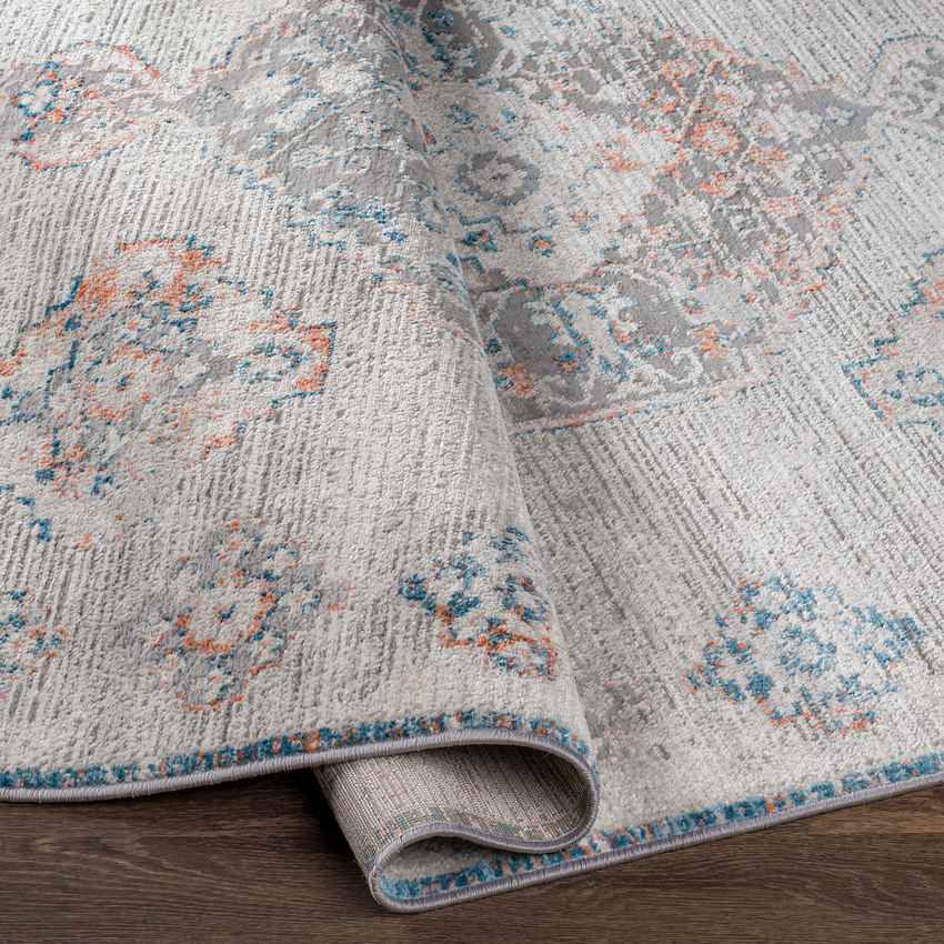 New Salem Traditional Aqua Area Rug