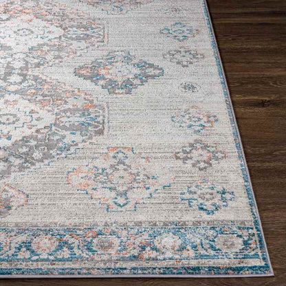 New Salem Traditional Aqua Area Rug