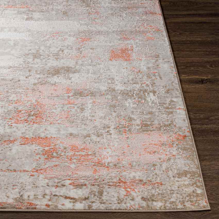Jasmine Modern Coral Area Rug