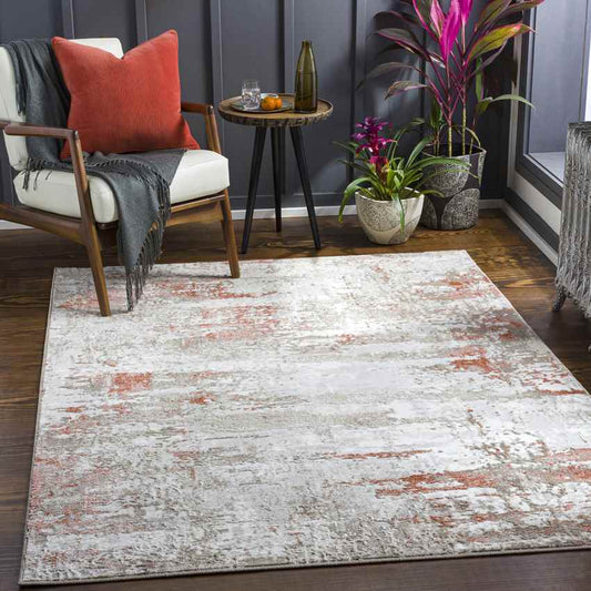 Jasmine Modern Coral Area Rug