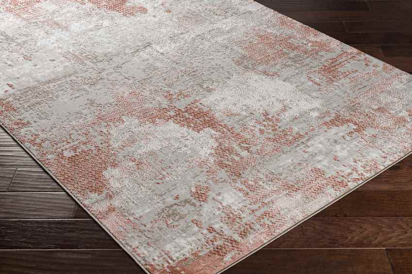 Gerry Modern Brick Red Area Rug