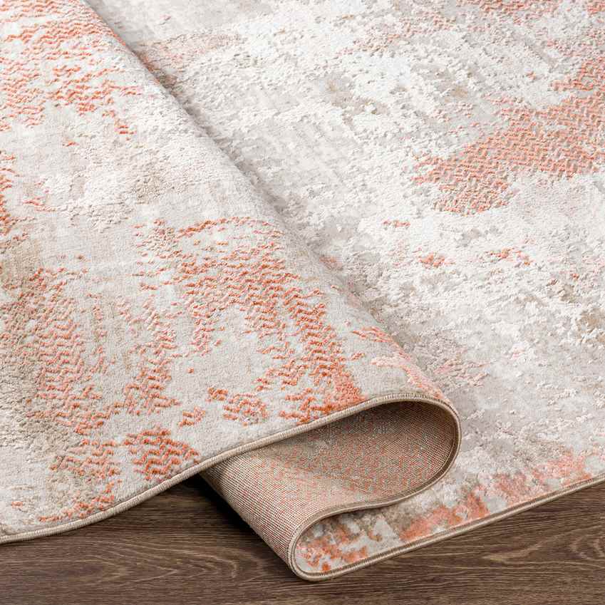 Gerry Modern Brick Red Area Rug