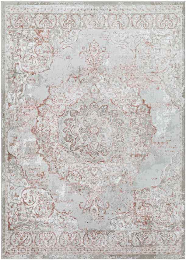 Jerry Traditional Brick Red Area Rug