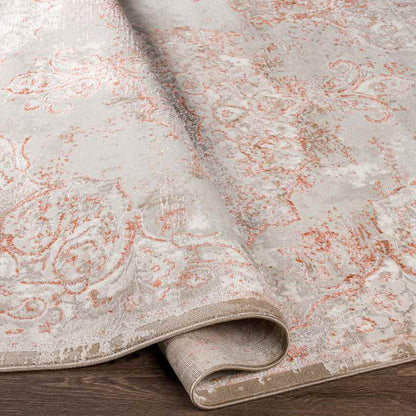 Jerry Traditional Brick Red Area Rug