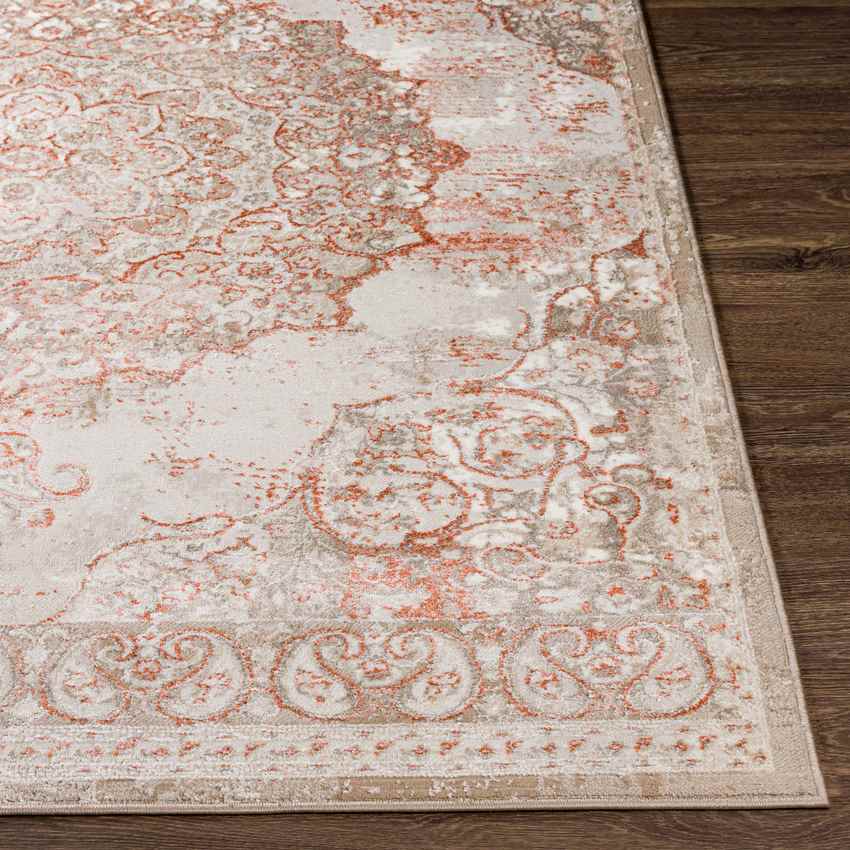 Jerry Traditional Brick Red Area Rug