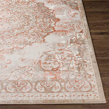 Jerry Traditional Brick Red Area Rug