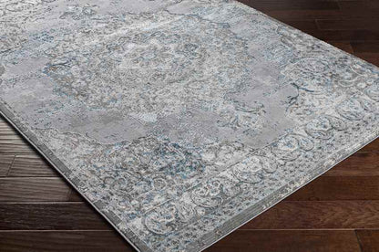 Jerry Traditional Teal Area Rug