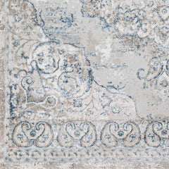 Jerry Traditional Denim Area Rug