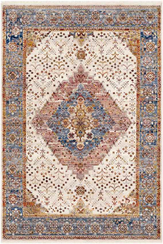 Todd Traditional Burnt Orange Area Rug