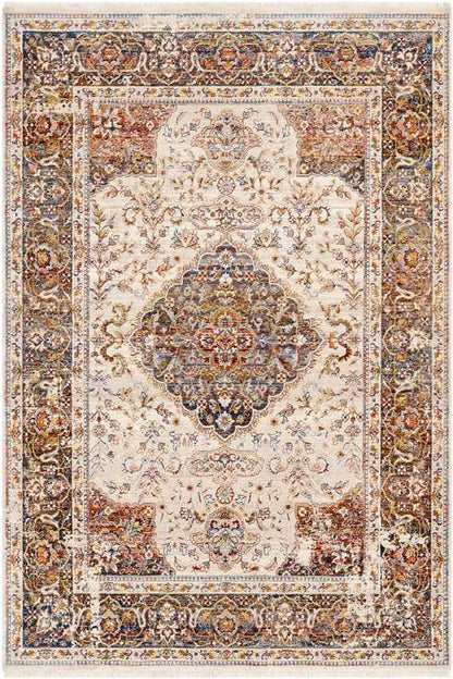 Willow Hill Traditional Burnt Orange Area Rug