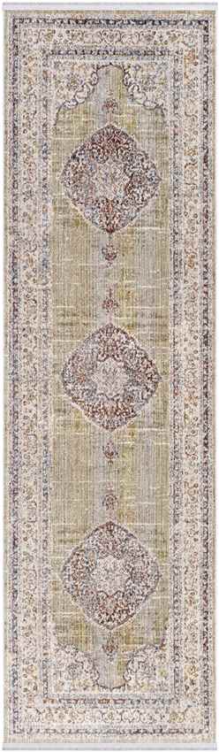 Winthrop Harbor Traditional Olive Area Rug