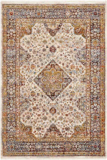 Wonder Lake Traditional Burnt Orange Area Rug