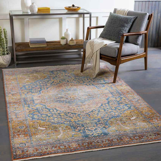 Leavenworth Traditional Burnt Orange Area Rug