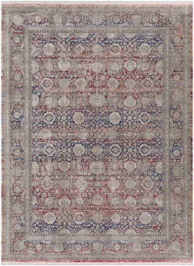 Poneto Traditional Brown Area Rug