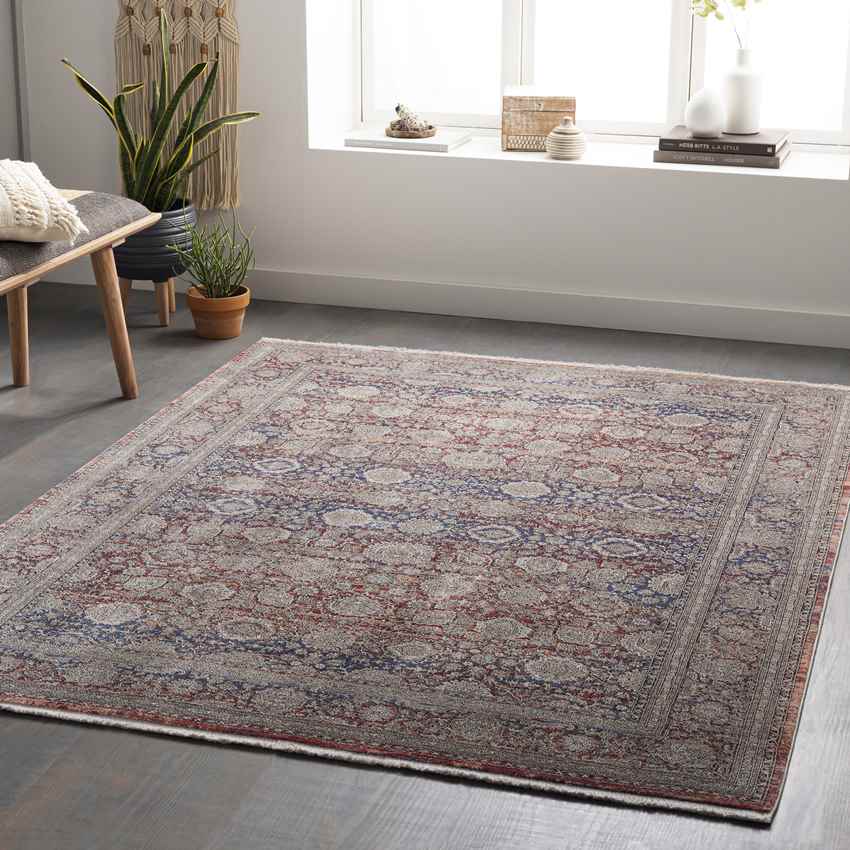 Poneto Traditional Brown Area Rug
