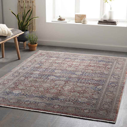 Poneto Traditional Brown Area Rug