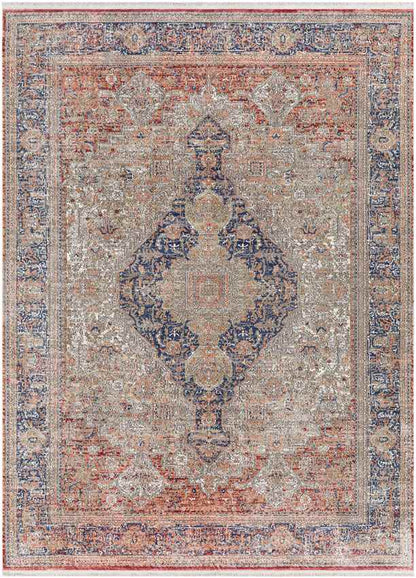 Poseyville Traditional Burnt Orange Area Rug