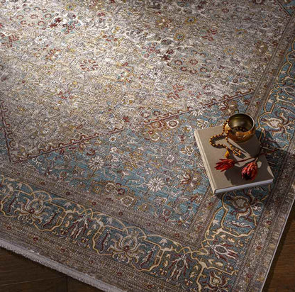 Redkey Traditional Brown Area Rug