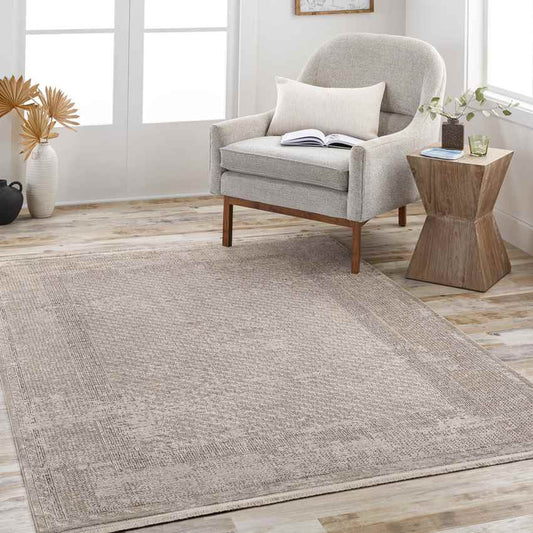 Sweetser Traditional Taupe Area Rug